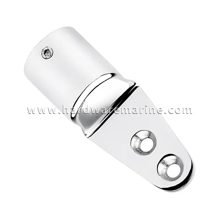 316 Stainless Steel Boat Rel Rail Fitting Stanchion Base Mount Eye End Cap