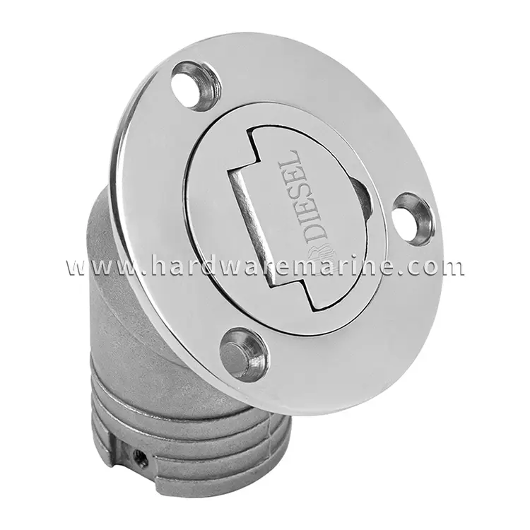316 Stainless Steel Marine 45 Dere Deck Fuel Filler