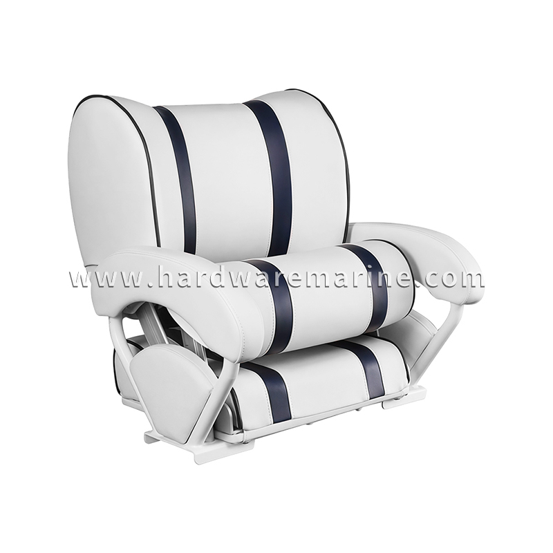 Kursi Kapten Laut Flip-Up Deluxe dengan Sandaran Tangan