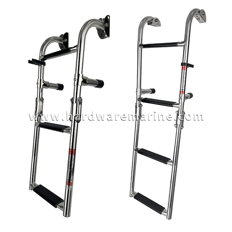 Lipat stainless steel 2+1/2+2 langkah tangga laut