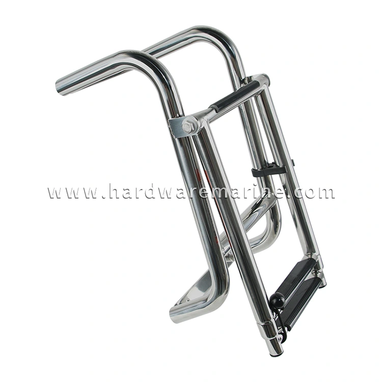 Stainless Steel Marine 3 Step Telescopic Boat Ladder